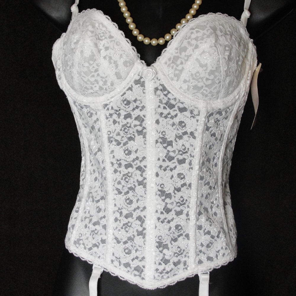 VTG 80s Empire Intimates Bustier-Steampunk, Bridal